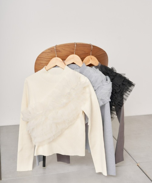 2024SS】チュールマルチWAYハイネックニットSET（ニット/セーター