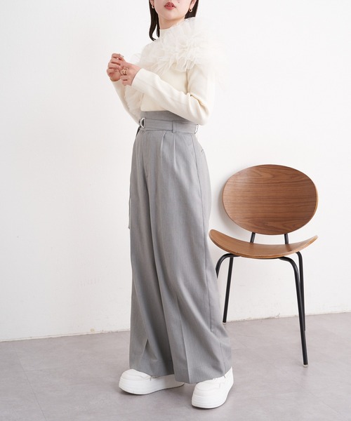 希少　Vintage タートルネック　2way 総柄　3Dニット　マルチカラー 小さいサイズ タートルネックリブニット 低身長さん・小柄女性