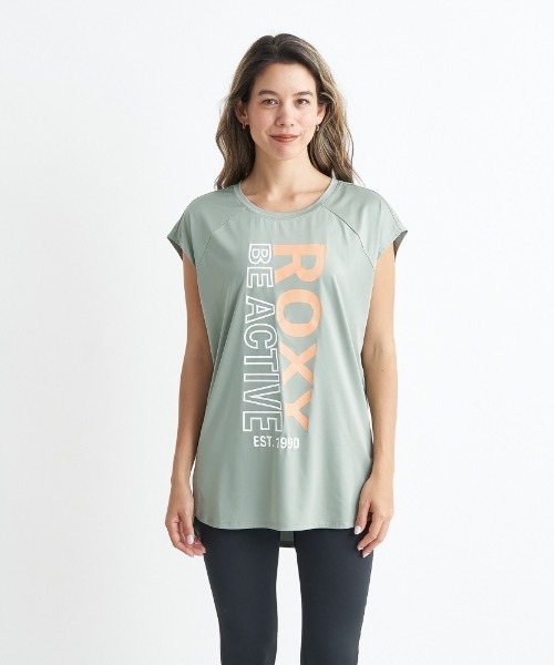 ROXY(ロキシー)の「JOLLY/ロキシー速乾UVカット付きフロントビッグロゴショートスリーブカットソー(Tシャツ/カットソー・レディース・ホワイト/ブラック/カーキ・SMALL/MEDIUM/LARGE)」の12枚目の写真
