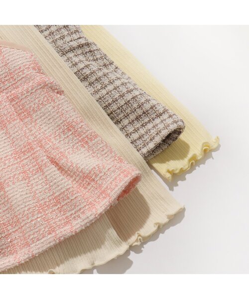 セール】ツイードビスチェドッキングトップス（Tシャツ/カットソー