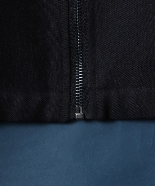 ANPAS（アンパス）の「Twill Fabric Flower Embroidery Oversized Zip Shirt/ツイル 花刺繍 オーバーサイズ ジップシャツ ブルゾン（シャツ/ブラウス・メンズ・ブラック/チャコール/ベージュ・M/L）」の9枚目の写真