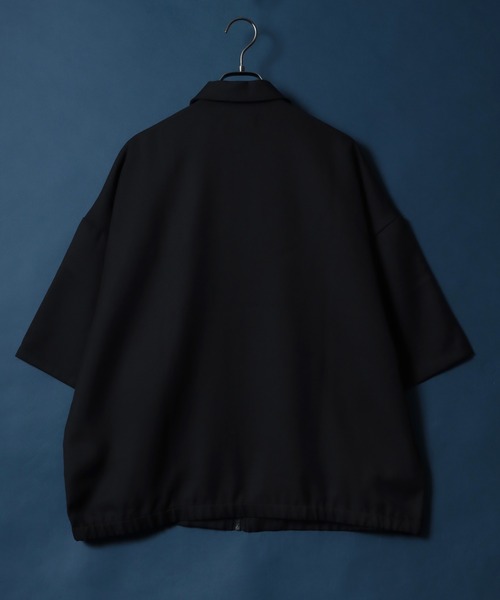 ANPAS（アンパス）の「Twill Fabric Flower Embroidery Oversized Zip Shirt/ツイル 花刺繍 オーバーサイズ ジップシャツ ブルゾン（シャツ/ブラウス・メンズ・ブラック/チャコール/ベージュ・M/L）」の21枚目の写真