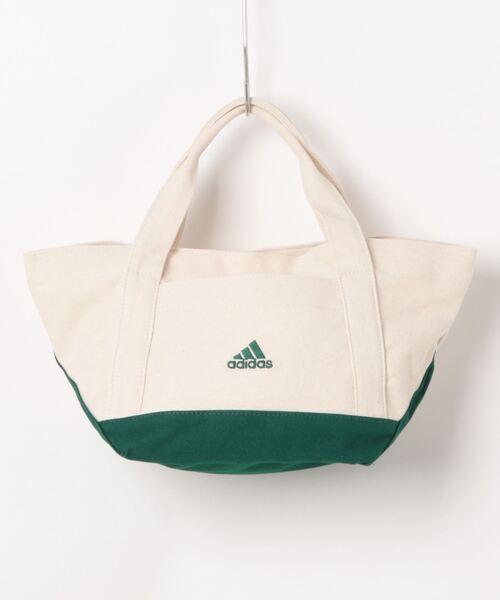 adidas(アディダス)の「《adidas》ウィメンズキャンバストート(トートバッグ・レディース・ベージュ系その他/ベージュ×ブラック/ホワイト×ブルー・フリー)」の2枚目の写真