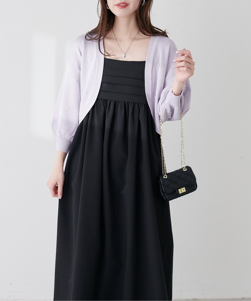 セール】タックデザインキャミワンピース（ワンピース）｜natural