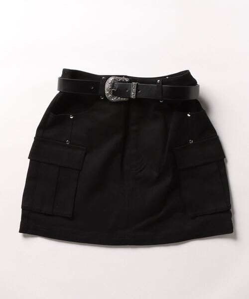 Darich(ダーリッチ)の「ヴィンテージチノミニスカート(スカート・レディース・ブラック/ベージュ・S/M)」の1枚目の写真