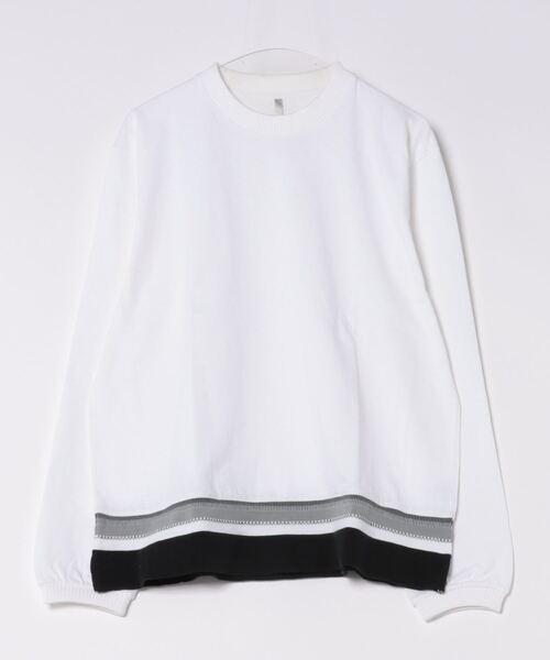 ARCHIVER(アーカイバ)の「【69】【it】ミドルウェイト 裾リブクルーネックロングスリーブカットソー(Tシャツ/カットソー・メンズ・ブラック/ホワイト系その他2/ホワイト系その他・LARGE/MEDIUM)」の9枚目の写真