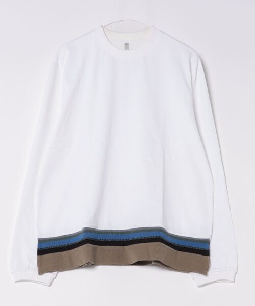 ARCHIVER(アーカイバ)の「【69】【it】ミドルウェイト 裾リブクルーネックロングスリーブカットソー(Tシャツ/カットソー・メンズ・ブラック/ホワイト系その他2/ホワイト系その他・LARGE/MEDIUM)」の10枚目の写真
