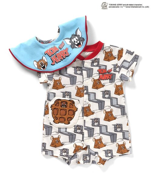 Tom＆Jerry（トムアンドジェリー）の「TOM AND JERRY　ロンパス　スタイセット（ロンパース・キッズ・イエロー/アイボリー・80/70/60）」の21枚目の写真