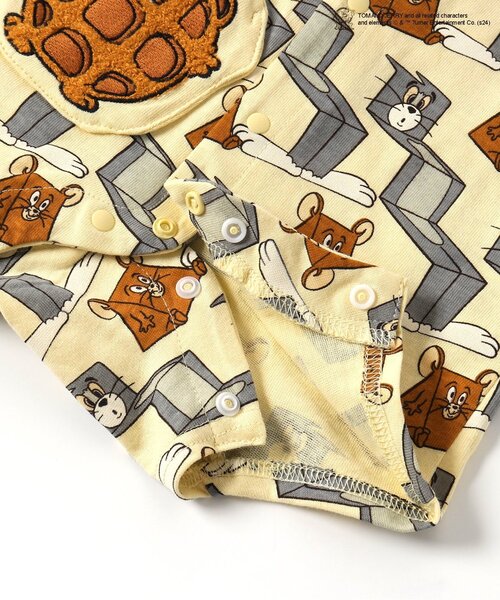 Tom＆Jerry（トムアンドジェリー）の「TOM AND JERRY　ロンパス　スタイセット（ロンパース・キッズ・イエロー/アイボリー・80/70/60）」の6枚目の写真