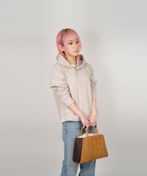 The Bagmati（ザバグマティ）の「【The Bagmati/ザバグマティ】レザーハンドル スクエア かごバッグ（かごバッグ・レディース・ナチュラル/ベージュ×ブラック・FREE）」の16枚目の写真