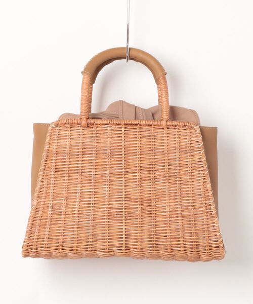 The Bagmati（ザバグマティ）の「【The Bagmati/ザバグマティ】レザーハンドル スクエア かごバッグ（かごバッグ・レディース・ナチュラル/ベージュ×ブラック・FREE）」の22枚目の写真