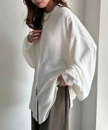 袖ボリュームバンドカラーシャツ【ZOZOTOWN限定アイテム】