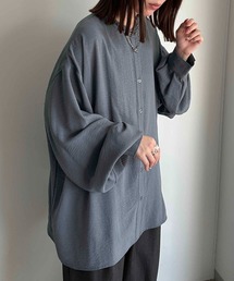 袖ボリュームバンドカラーシャツ【ZOZOTOWN限定アイテム】