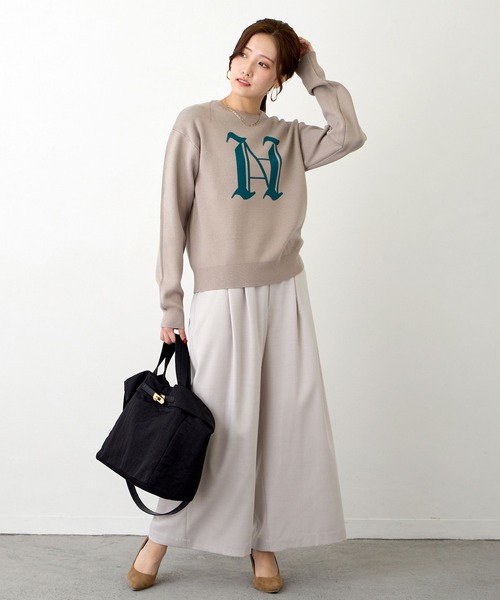 NICOLE white(ニコルホワイト)の「2WAYトートBAG(トートバッグ・レディース・ブラック/カーキ/ブラウン/サックスブルー・FREE)」の18枚目の写真