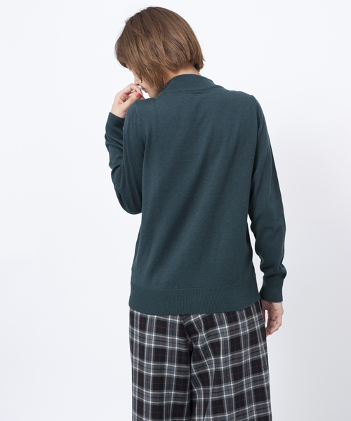 MILKFED.（ミルクフェド）の「CREW SWEATER oui 20th(セーター/ニット）（ニット/セーター・レディース・グリーン/ネイビー/バーガンディー・ONE SIZE）」の5枚目の写真