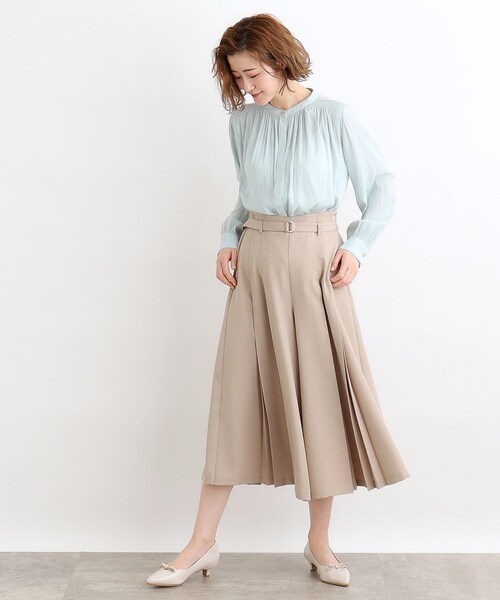 grove（グローブ）の「◆ヴィンテージサテンパイピングブラウス（シャツ/ブラウス・レディース・オフホワイト/ピンク/ライトブルー/アイボリー系/ネイビー系/ホワイト系6・02/03/01/04/05）」の17枚目の写真