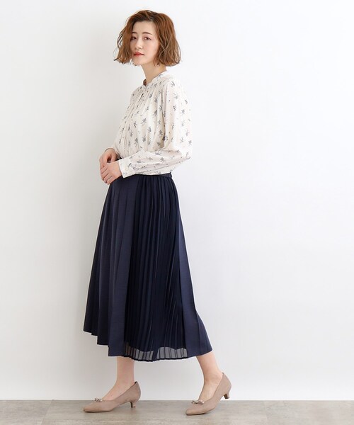 grove（グローブ）の「◆ヴィンテージサテンパイピングブラウス（シャツ/ブラウス・レディース・オフホワイト/ピンク/ライトブルー/アイボリー系/ネイビー系/ホワイト系6・02/03/01/04/05）」の22枚目の写真