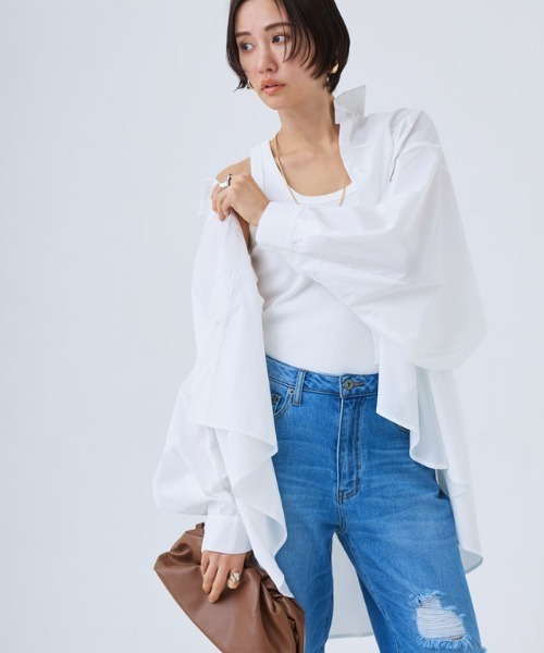 [RASW]ボリュームフレアーシャツ（シャツ/ブラウス）｜RASW（ラス） 5,525円