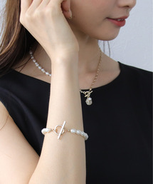 Three Four Time | オーバルパールマンテルブレスレット(ブレスレット)