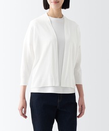 無印良品（ムジルシリョウヒン）の「婦人　ＵＶカット強撚七分袖ショートカーディガン（カーディガン/ボレロ・レディース）」