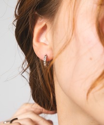 Os accessory（オズアクセサリー）の「【Os】ーオズー　金属アレルギー対応　ジルコニアストーンフープピアス（ピアス（両耳用））」