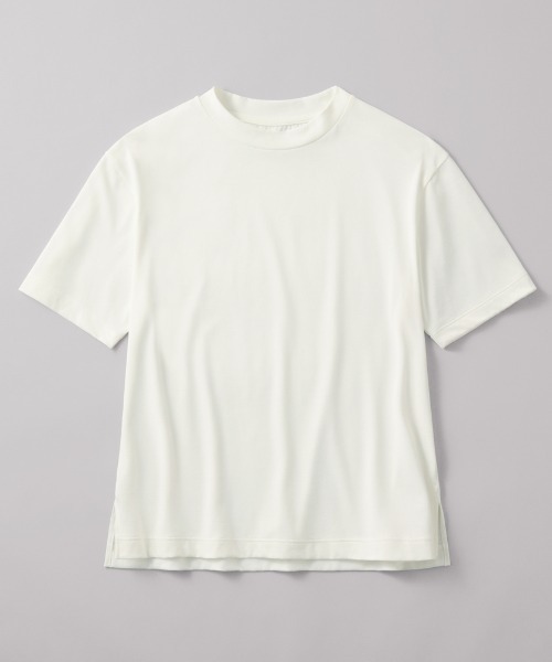 GUNZE（グンゼ）の「KIREILABO/キレイラボ 5分袖オーバーサイズTシャツ クイックドライ＆UVカット（Tシャツ/カットソー・レディース・ブラック/ピンク系その他/オフホワイト/ブラウン/モスグリーン/オリーブ・MEDIUM/LARGE/X-LARGE）」の18枚目の写真