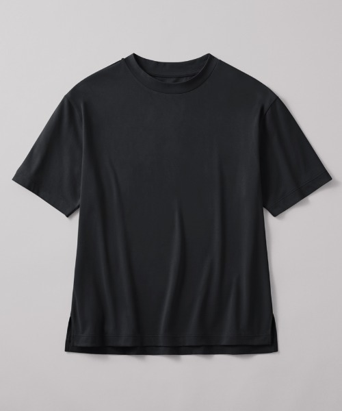 GUNZE（グンゼ）の「KIREILABO/キレイラボ 5分袖オーバーサイズTシャツ クイックドライ＆UVカット（Tシャツ/カットソー・レディース・ブラック/ピンク系その他/オフホワイト/ブラウン/モスグリーン/オリーブ・MEDIUM/LARGE/X-LARGE）」の9枚目の写真