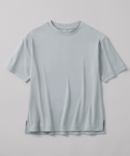 GUNZE(グンゼ)の「KIREILABO/キレイラボ 5分袖オーバーサイズTシャツ クイックドライ&UVカット(Tシャツ/カットソー・レディース・ブラック/ピンク系その他/オフホワイト/ブラウン/モスグリーン/オリーブ/ライトブルー・MEDIUM/LARGE/X-LARGE)」の22枚目の写真