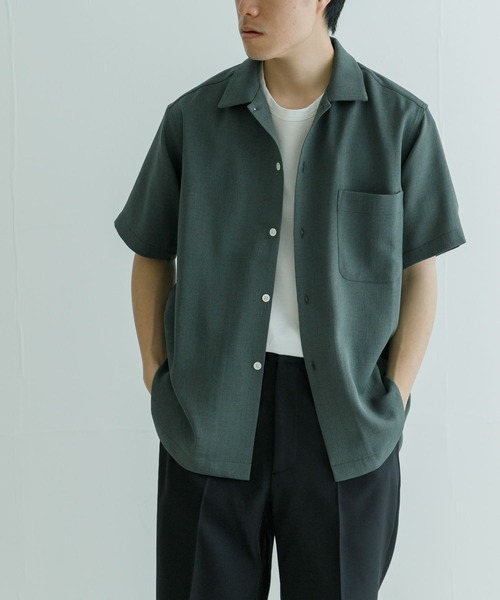 URBAN RESEARCH(アーバンリサーチ)の「『UR TECH DRYLUXE』リネンライクショートスリーブシャツ(シャツ/ブラウス・メンズ・ブラウン/ネイビー/カーキ・MEDIUM/LARGE)」の11枚目の写真