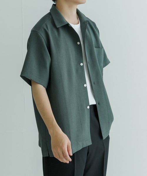 URBAN RESEARCH(アーバンリサーチ)の「『UR TECH DRYLUXE』リネンライクショートスリーブシャツ(シャツ/ブラウス・メンズ・ブラウン/ネイビー/カーキ・MEDIUM/LARGE)」の12枚目の写真