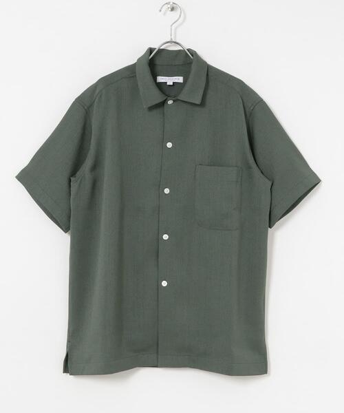 URBAN RESEARCH（アーバンリサーチ）の「『UR TECH DRYLUXE』リネンライクショートスリーブシャツ（シャツ/ブラウス・メンズ・ブラウン/ネイビー/カーキ・MEDIUM/LARGE）」の7枚目の写真