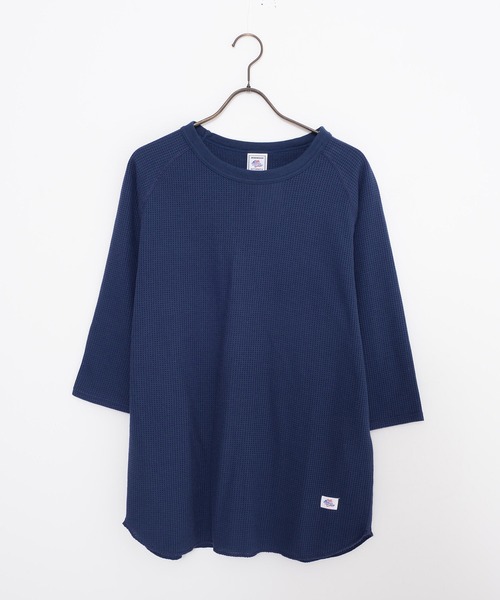 JEMORGAN(ジェーイーモーガン)の「『JEMORGAN LONG JOHNS/ジェーイーモーガンロングジョーンズ』CVCワッフルフル7分袖ラグランカットソー【+】(Tシャツ/カットソー・メンズ・ネイビー/杢グレー/オフホワイト/カーキ/ブラック・XL/L/M)」の9枚目の写真