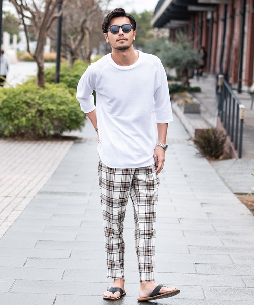 JEMORGAN(ジェーイーモーガン)の「『JEMORGAN LONG JOHNS/ジェーイーモーガンロングジョーンズ』CVCワッフルフル7分袖ラグランカットソー【+】(Tシャツ/カットソー・メンズ・ネイビー/杢グレー/オフホワイト/カーキ/ブラック・XL/L/M)」の14枚目の写真