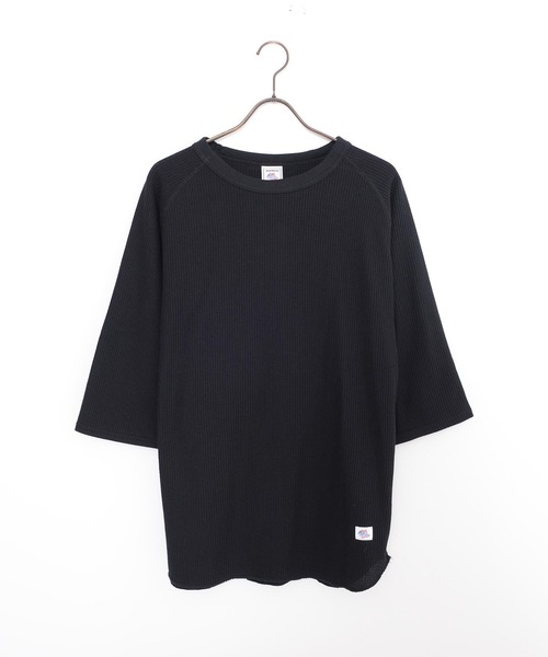 JEMORGAN(ジェーイーモーガン)の「『JEMORGAN LONG JOHNS/ジェーイーモーガンロングジョーンズ』CVCワッフルフル7分袖ラグランカットソー【+】(Tシャツ/カットソー・メンズ・ネイビー/杢グレー/オフホワイト/カーキ/ブラック・XL/L/M)」の12枚目の写真