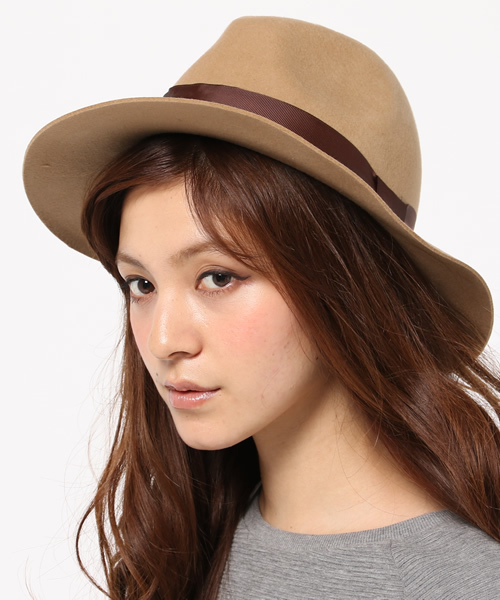 CIAOPANIC(チャオパニック)の「【Ciaopanic】 フェルトつば広ハット(ハット・レディース・ブラック/グレー/ベージュ・FREE)」の4枚目の写真