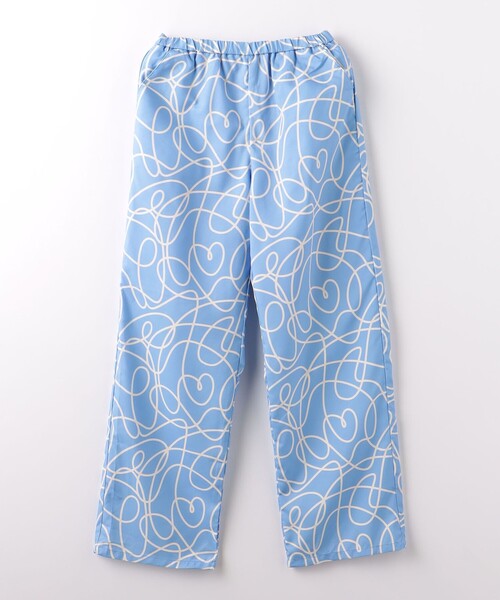 green label relaxing（グリーンレーベルリラクシング）の「TJ アート プリントパンツ 140cm-160cm（その他パンツ・キッズ・ライトブルー/ナチュラル・160cm/150cm/140cm）」の2枚目の写真