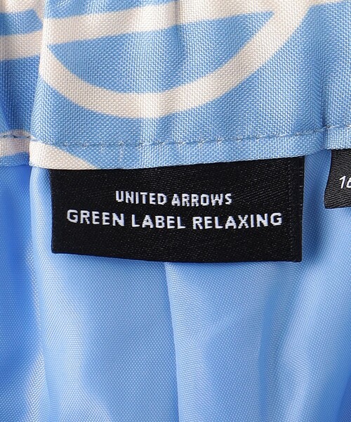 green label relaxing（グリーンレーベルリラクシング）の「TJ アート プリントパンツ 140cm-160cm（その他パンツ・キッズ・ライトブルー/ナチュラル・160cm/150cm/140cm）」の4枚目の写真