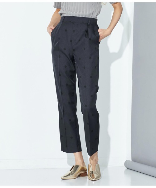 Settimissimo（セッティミッシモ）の「ウエストタック センタープレス ドット パンツ（その他パンツ・レディース・オフホワイト/ブラック・M）」の18枚目の写真