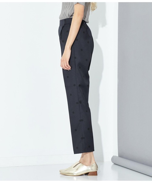 Settimissimo（セッティミッシモ）の「ウエストタック センタープレス ドット パンツ（その他パンツ・レディース・オフホワイト/ブラック・M）」の12枚目の写真