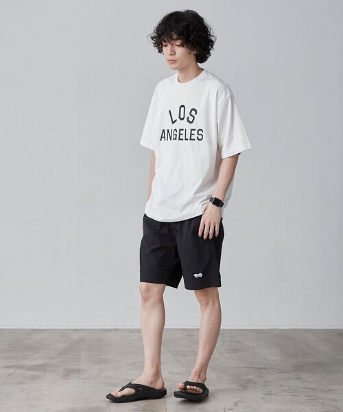 coen(コーエン)の「【WELLTECT】cityロゴプリントTシャツ(WEB限定カラー)(Tシャツ/カットソー・メンズ・ホワイト/ブラック/ダークグレー/コバルトブルー・S/M/L/XL)」の6枚目の写真
