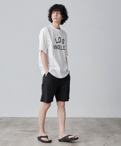 coen(コーエン)の「【WELLTECT】cityロゴプリントTシャツ(WEB限定カラー)(Tシャツ/カットソー・メンズ・ホワイト/ブラック/ダークグレー/コバルトブルー・S/M/L/XL)」の8枚目の写真