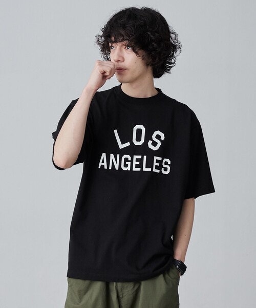 coen(コーエン)の「【WELLTECT】cityロゴプリントTシャツ(WEB限定カラー)(Tシャツ/カットソー・メンズ・ホワイト/ブラック/ダークグレー/コバルトブルー・S/M/L/XL)」の11枚目の写真
