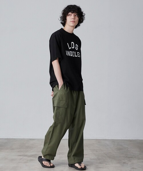 coen(コーエン)の「【WELLTECT】cityロゴプリントTシャツ(WEB限定カラー)(Tシャツ/カットソー・メンズ・ホワイト/ブラック/ダークグレー/コバルトブルー・S/M/L/XL)」の12枚目の写真