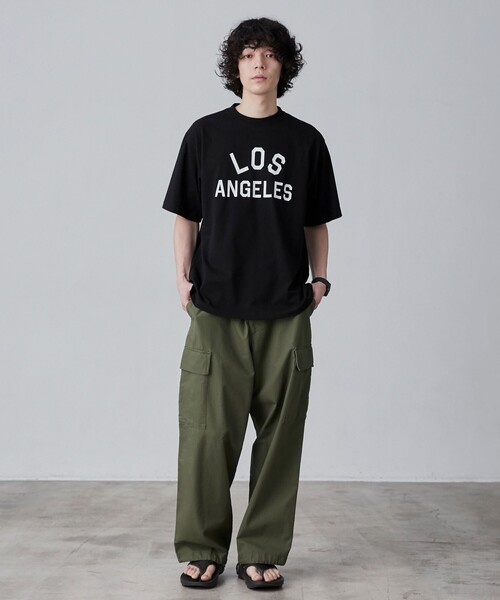 coen(コーエン)の「【WELLTECT】cityロゴプリントTシャツ(WEB限定カラー)(Tシャツ/カットソー・メンズ・ホワイト/ブラック/ダークグレー/コバルトブルー・S/M/L/XL)」の14枚目の写真
