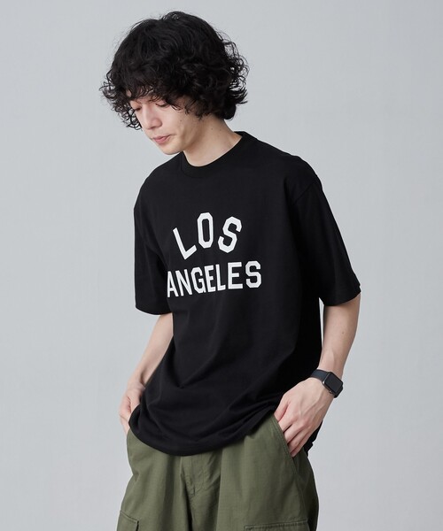 coen(コーエン)の「【WELLTECT】cityロゴプリントTシャツ(WEB限定カラー)(Tシャツ/カットソー・メンズ・ホワイト/ブラック/ダークグレー/コバルトブルー・S/M/L/XL)」の15枚目の写真