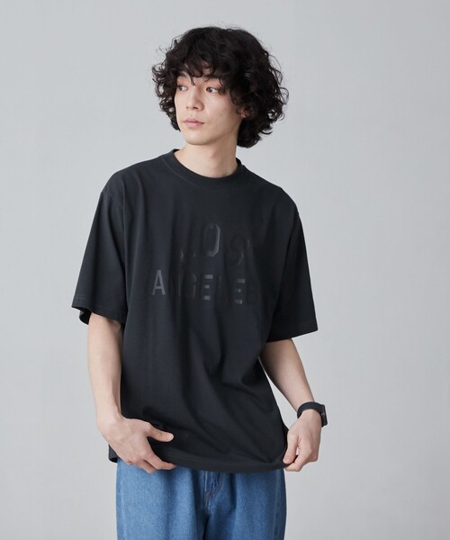 coen(コーエン)の「【WELLTECT】cityロゴプリントTシャツ(WEB限定カラー)(Tシャツ/カットソー・メンズ・ホワイト/ブラック/ダークグレー/コバルトブルー・S/M/L/XL)」の17枚目の写真