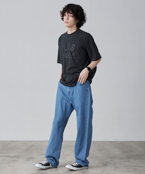 coen(コーエン)の「【WELLTECT】cityロゴプリントTシャツ(WEB限定カラー)(Tシャツ/カットソー・メンズ・ホワイト/ブラック/ダークグレー/コバルトブルー・S/M/L/XL)」の18枚目の写真