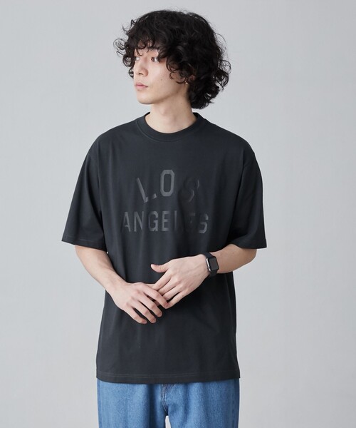coen(コーエン)の「【WELLTECT】cityロゴプリントTシャツ(WEB限定カラー)(Tシャツ/カットソー・メンズ・ホワイト/ブラック/ダークグレー/コバルトブルー・S/M/L/XL)」の19枚目の写真