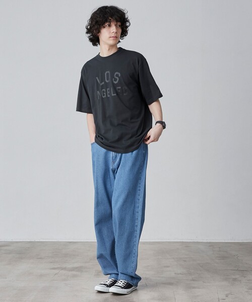 coen(コーエン)の「【WELLTECT】cityロゴプリントTシャツ(WEB限定カラー)(Tシャツ/カットソー・メンズ・ホワイト/ブラック/ダークグレー/コバルトブルー・S/M/L/XL)」の20枚目の写真