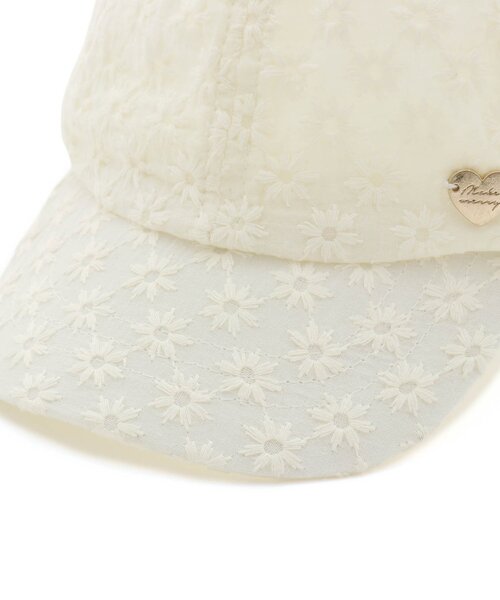 apres les cours（アプレレクール）の「リボン付きメッシュキャップ（キャップ・キッズ・チェック/インディゴブルー/アイボリー・50/54/58）」の8枚目の写真